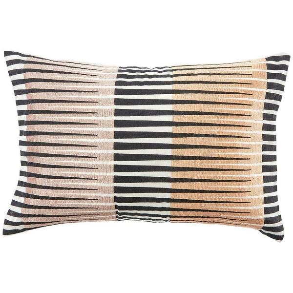 Jaipur Rugs PLC102027-D Cosmic by Nikki Chu Nki32 Design Rectangle Pillow, Marshmallow - 16 x 24 in. PLC102027_D